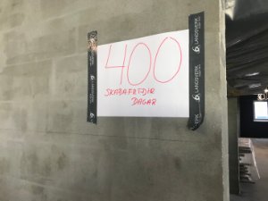 400 dagar uttan arbeiðsóhapp í nýggja H - bygninginum á LS