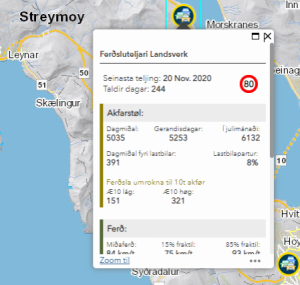 Ferðsluhagtøl á kortal.fo